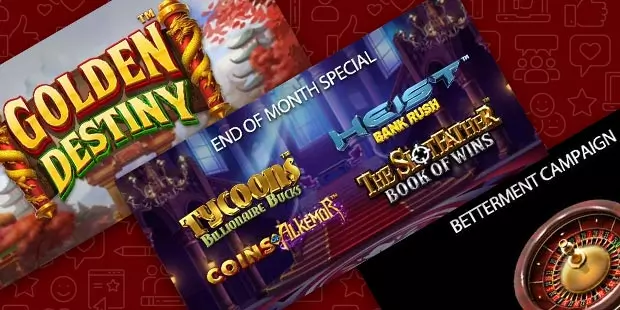 image showing the logos of the three promotions at Juicy Stakes Poker