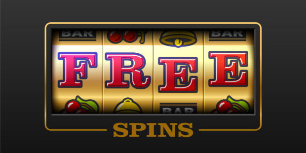 A casino slot machine spelling the word 'free'.