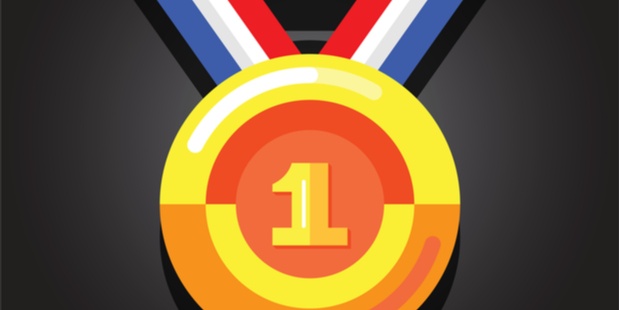 illustration of a gold medal with a 1 on it