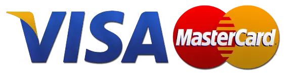 Visa, MasterCard and American Express 