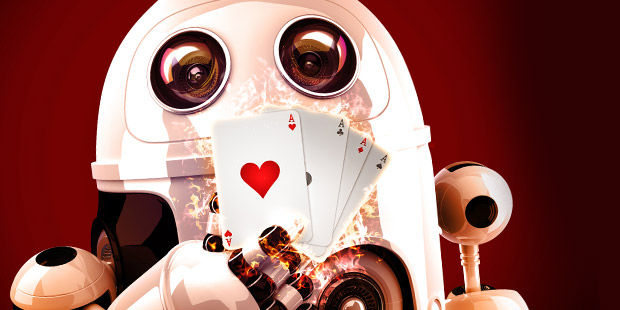 a robot playing poker 