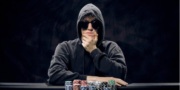 Poker player immersed in the learning process