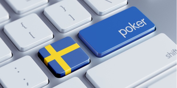 keyboard with swedish flag